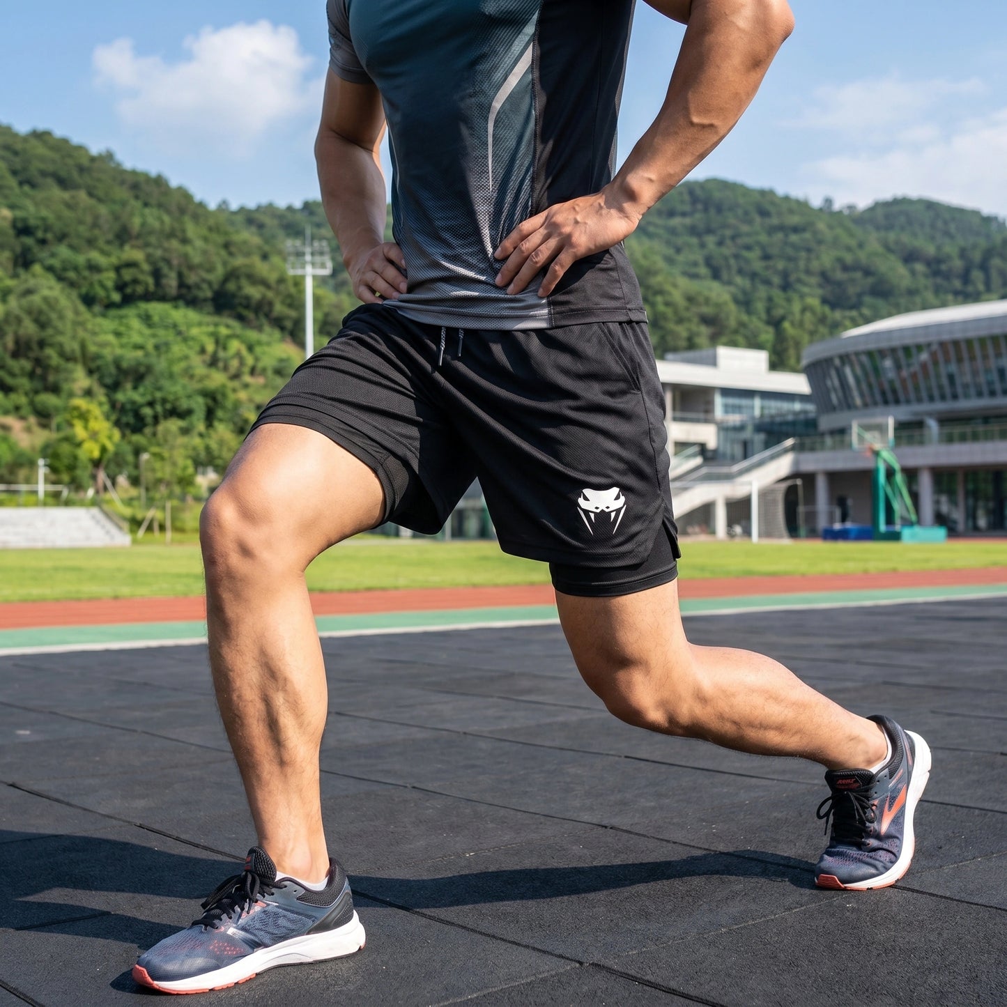 Liam Mens Breathable Quick Dry Athletic Shorts