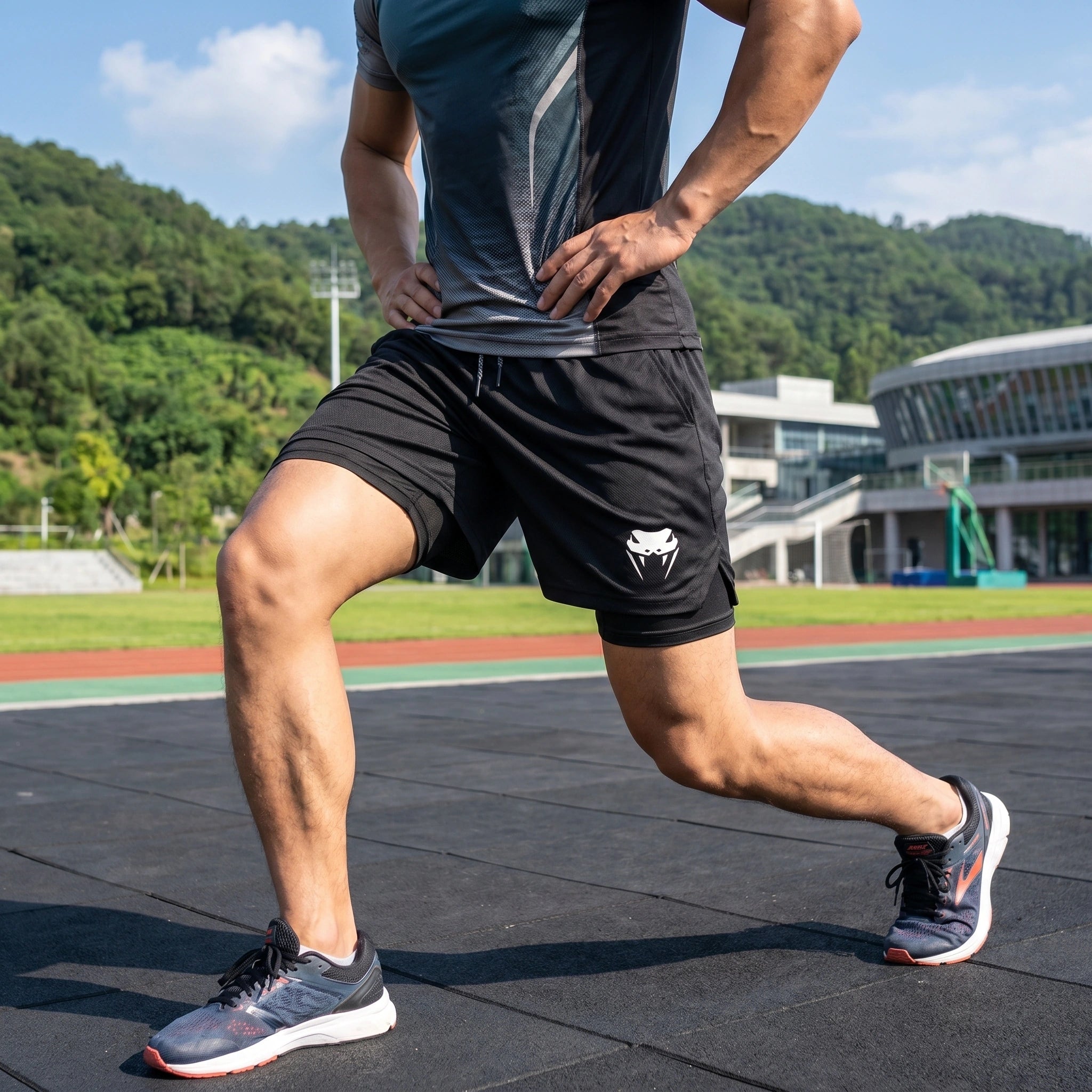 Liam Mens Breathable Quick Dry Athletic Shorts
