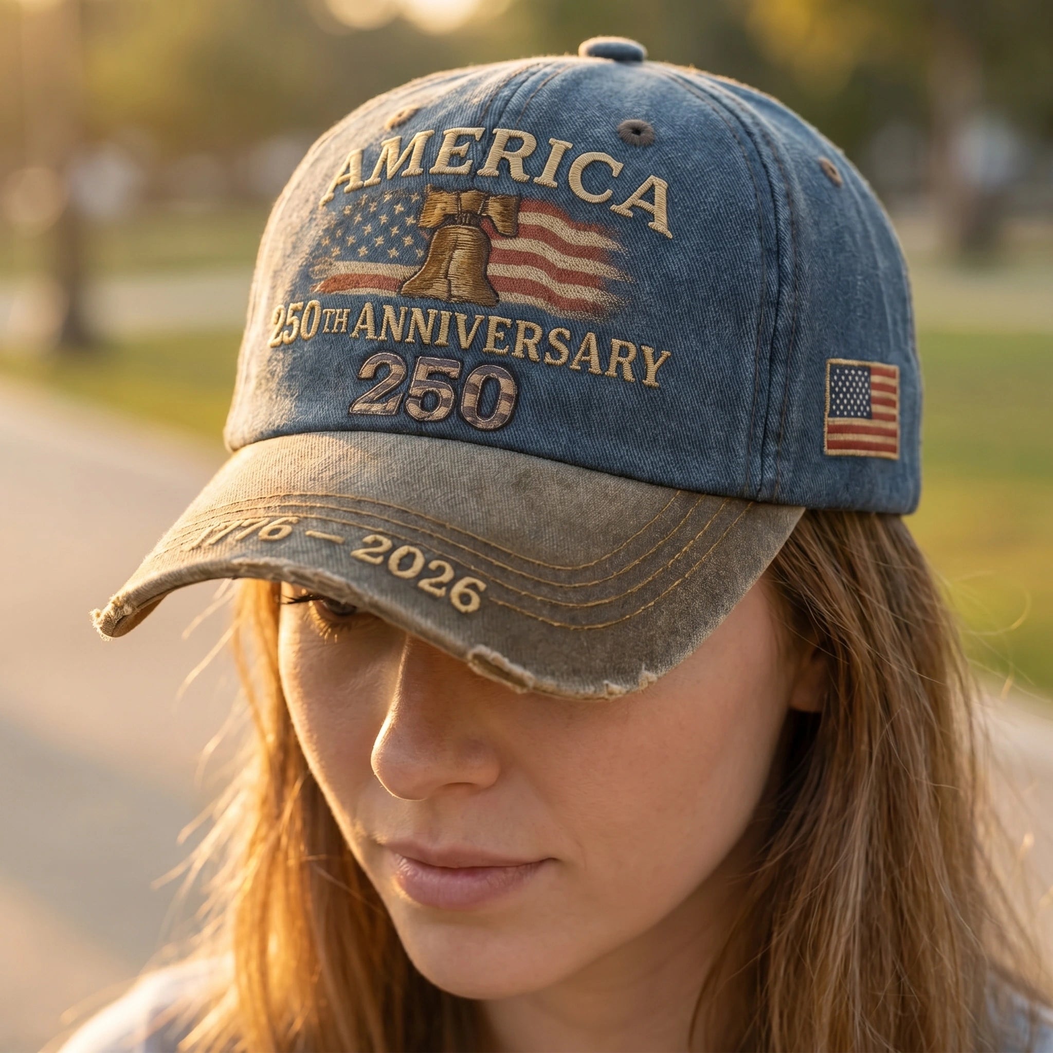 Andrew Vintage Adjustable Patriotic Baseball Cap
