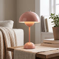 Close up view of the NordicBeam Lamp showing its sleek Scandinavian design, showing the smooth fabric texture and precise stitching details for adjustable lighting ambiance.