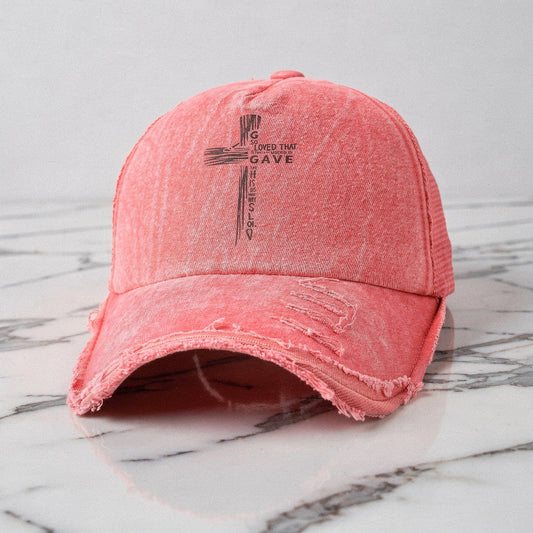 View of a stylish women's summer baseball cap in light beige, made