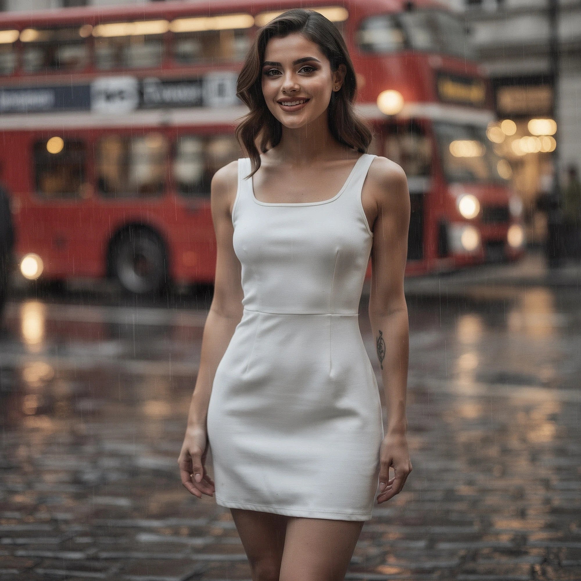 View of a black athletic dress featuring a fitted silhouette, soft fabric, and stylish racerback design