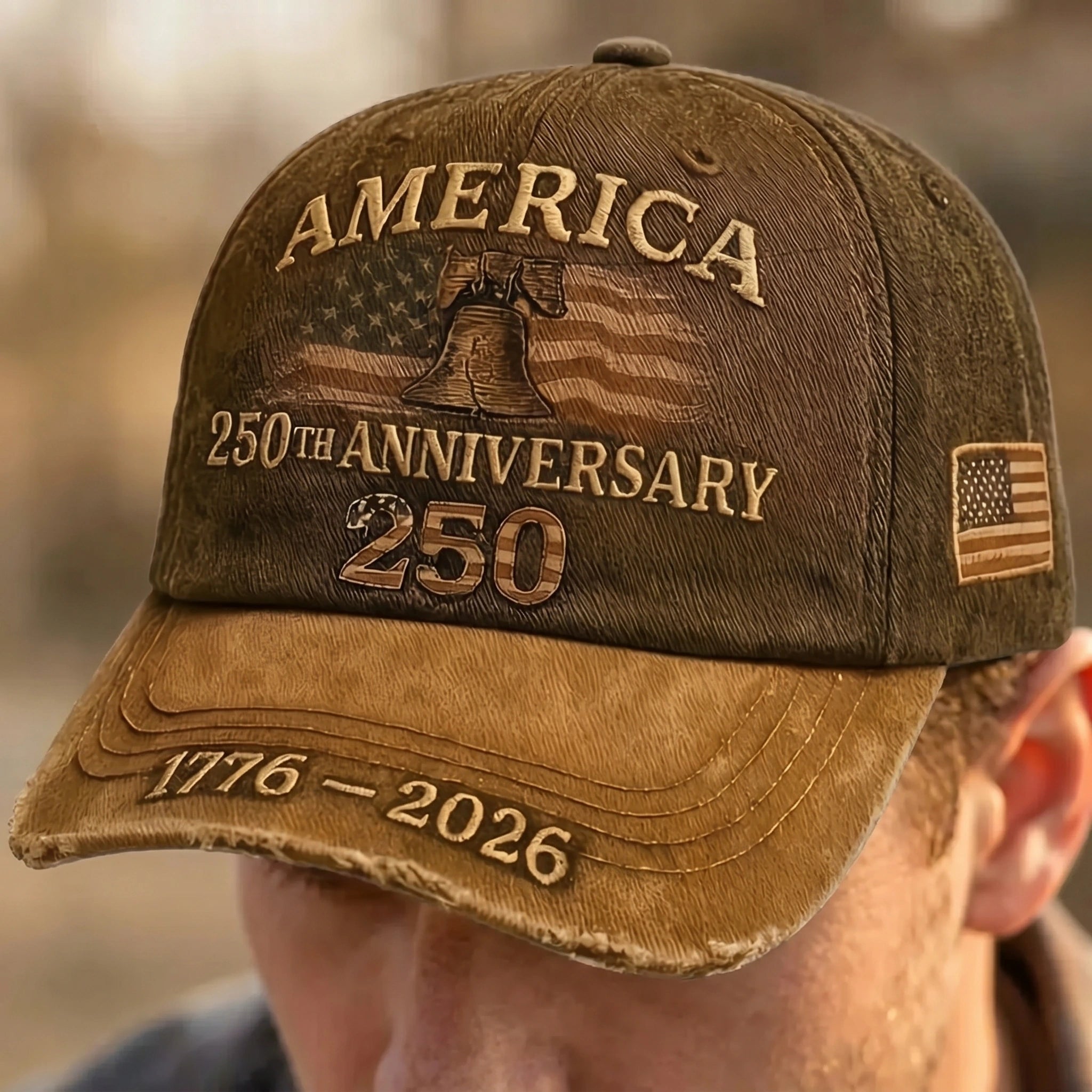 Andrew Vintage Adjustable Patriotic Baseball Cap