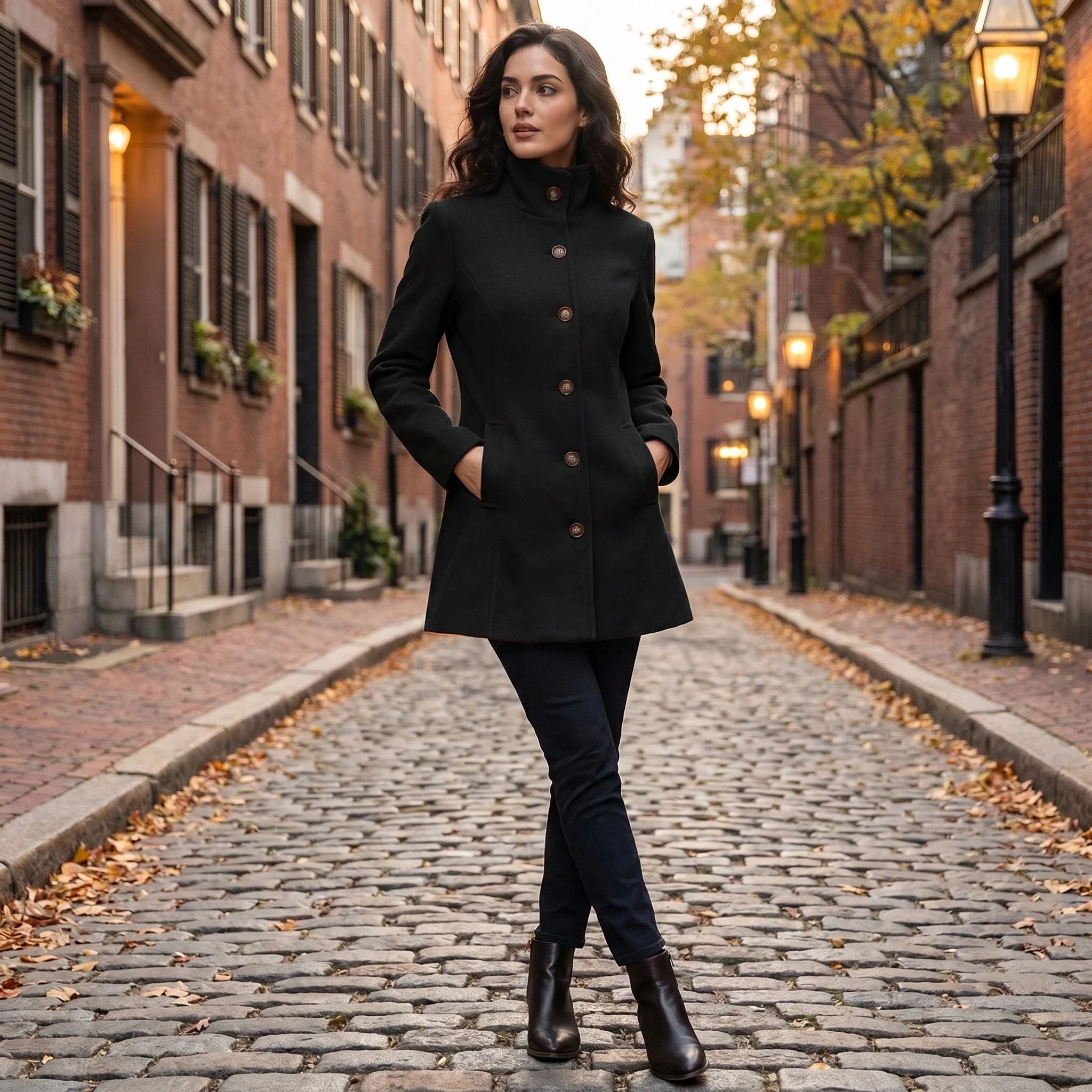Charlotte Womens Chic Tailored Coat