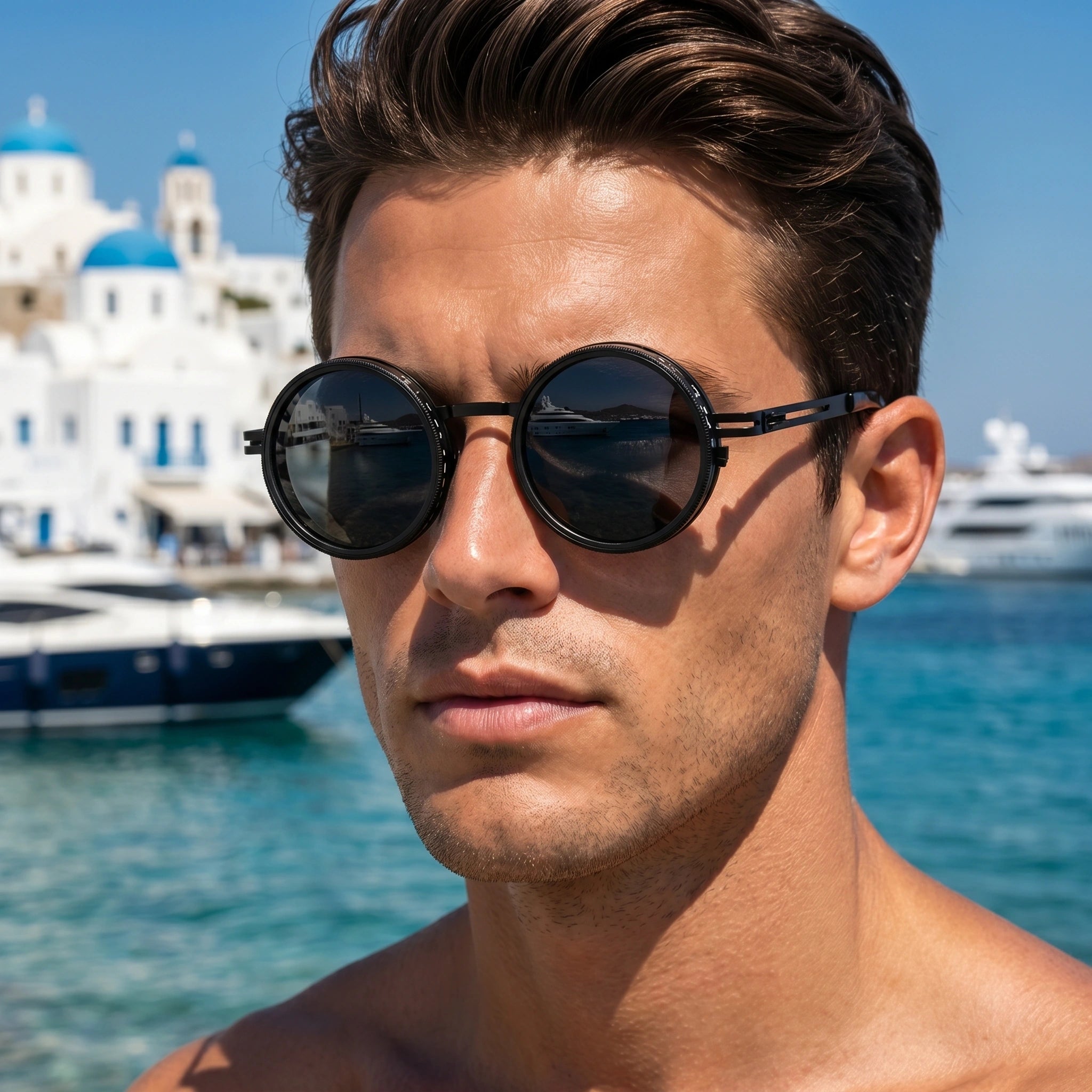 Liam Mens Polarized Sleek Outdoor Sunglasses