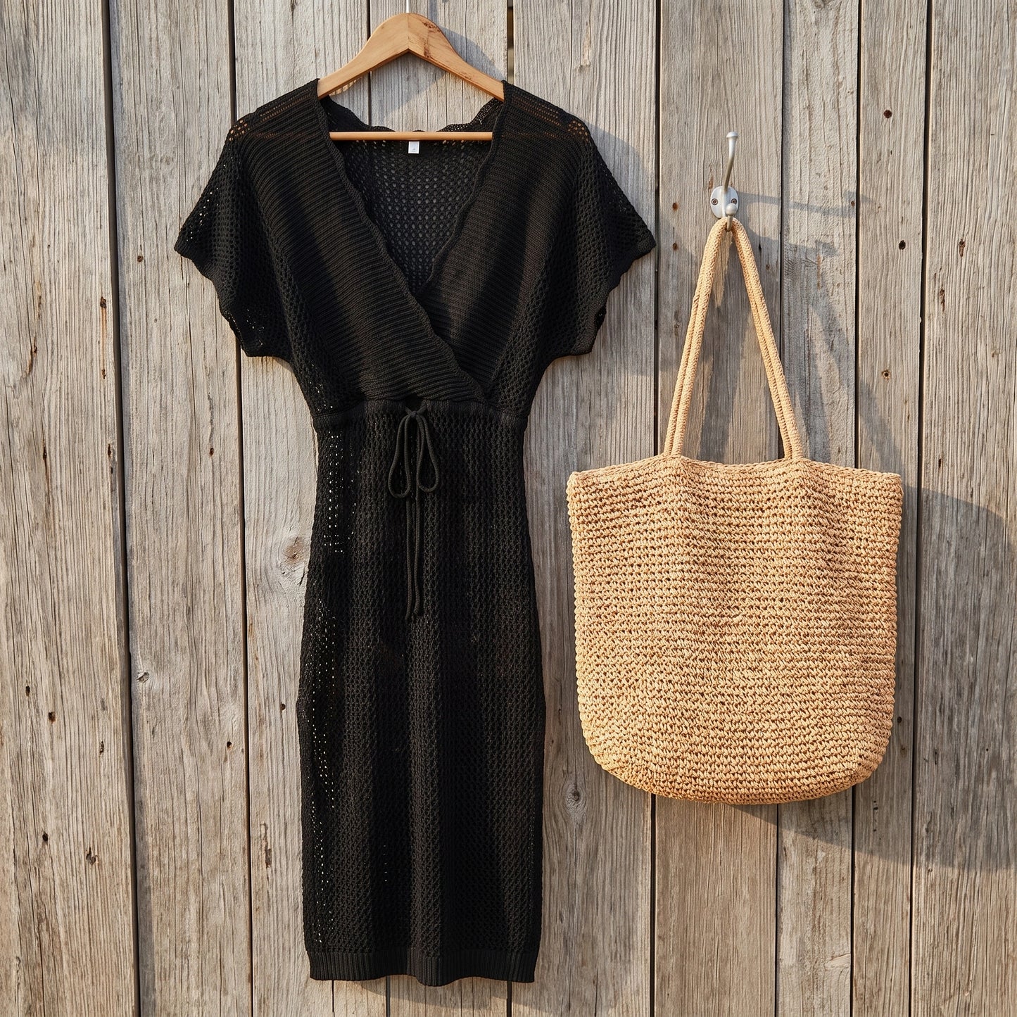 Close up view of the Women's Effortless Summer Beach Dress showing the lightweight fabric, intricate stitching, and colorful perfect for summer outings.