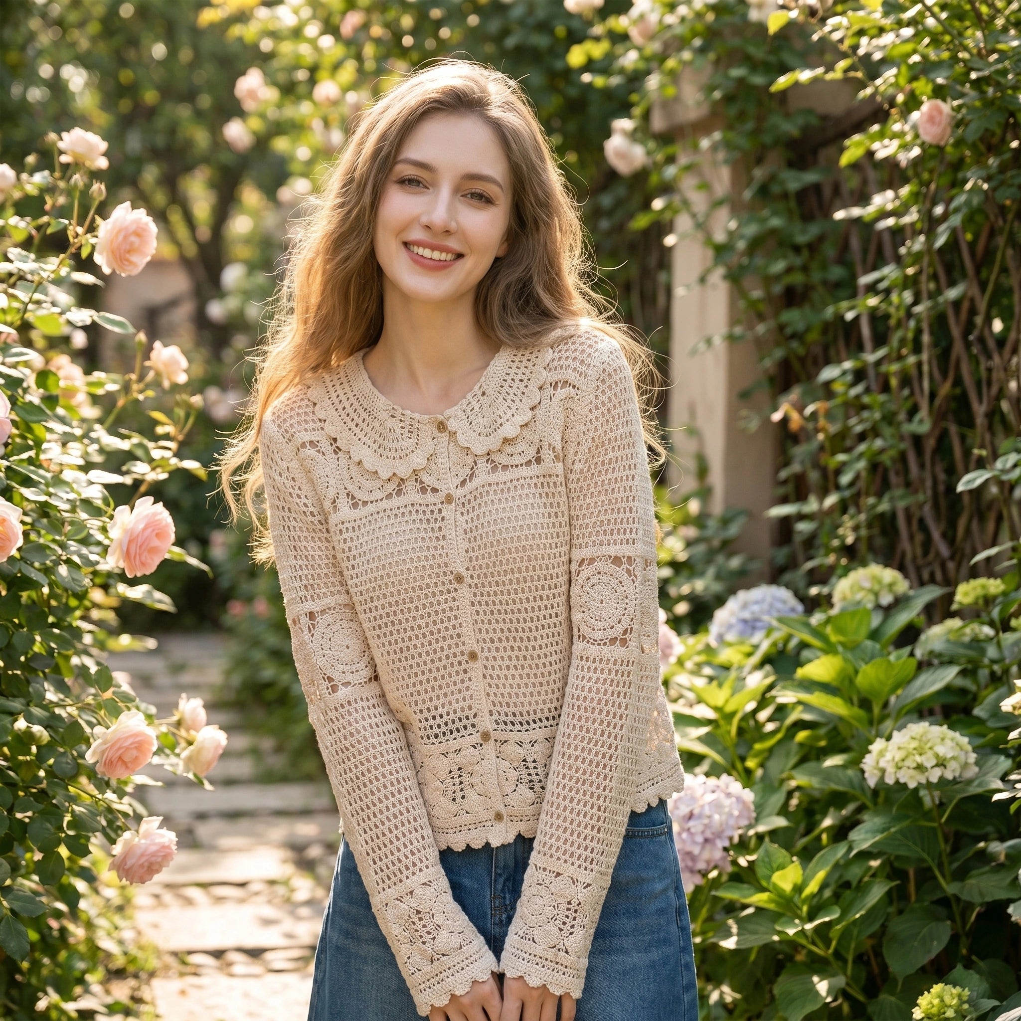 Mia Womens Effortless Bohemian Summer Blouse