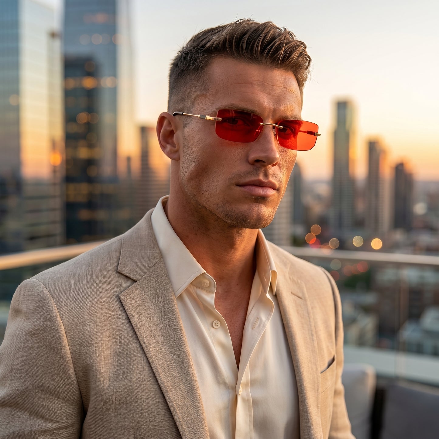 Robert | Mens Stylish Minimalist Summer Sunglasses