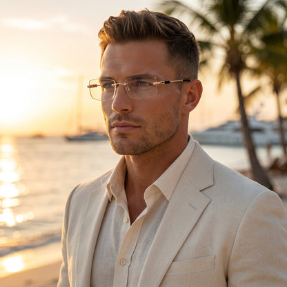 Robert | Mens Stylish Minimalist Summer Sunglasses
