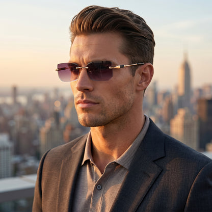 Robert | Mens Stylish Minimalist Summer Sunglasses