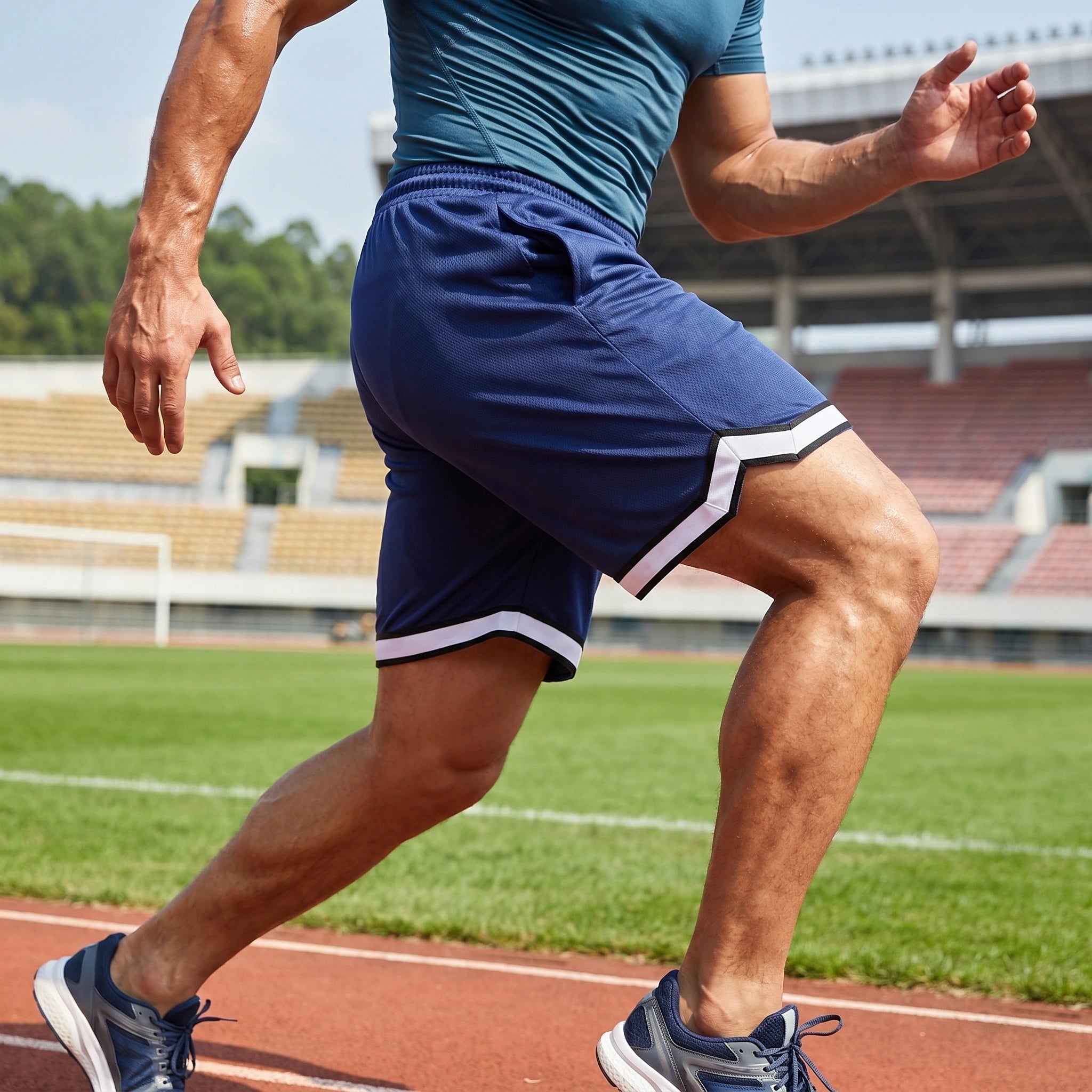 James Mens Modern Fit Lightweight Athletic Shorts