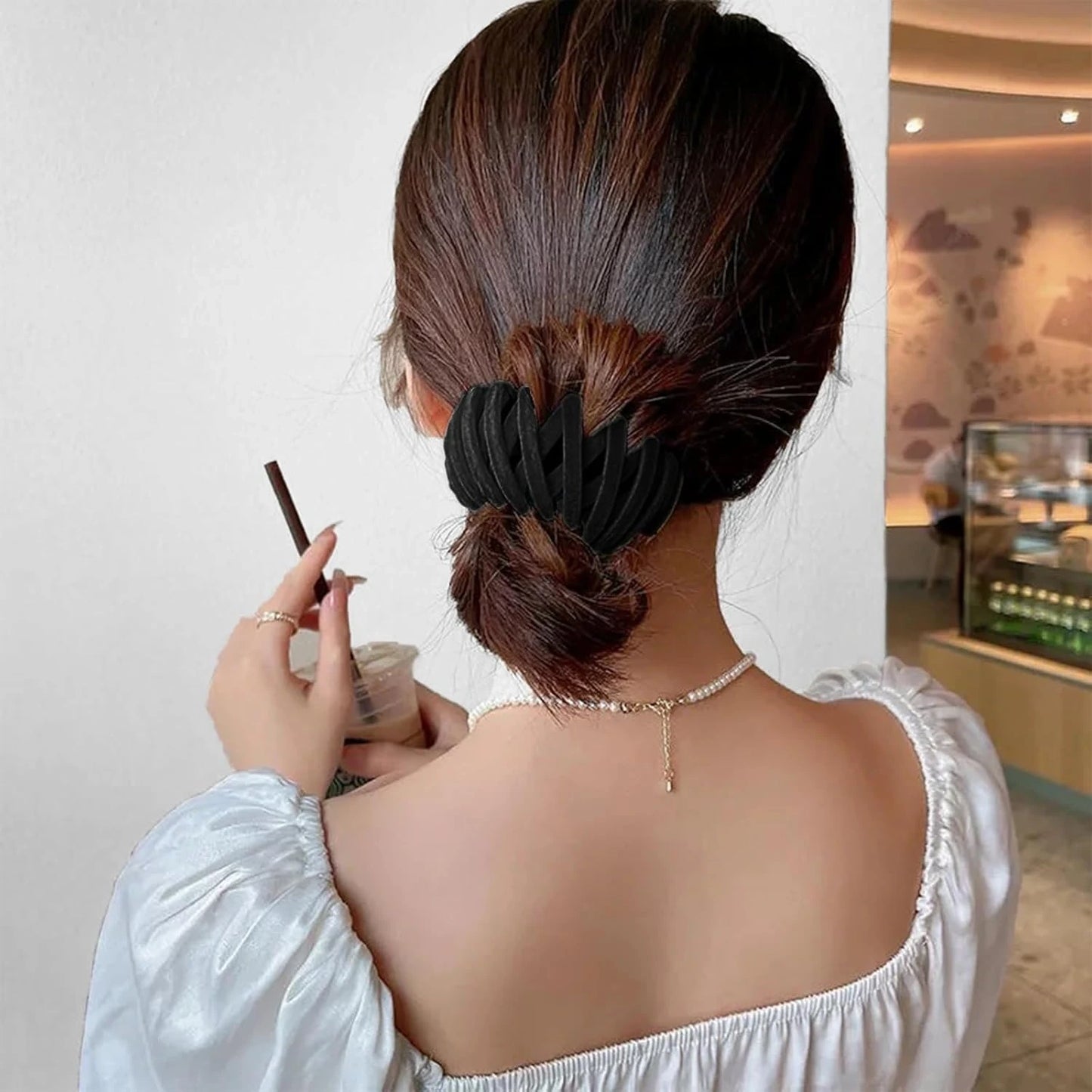 Stylish Bird's Nest Hair Clips Set of 3 Set 1 Nora Luxe