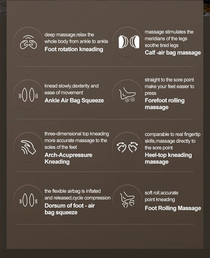 Close up view showing the soft fabric and precise stitching details of the ZephyrNest Heated Electric Foot Massager, showing its premium quality and craftsmanship.