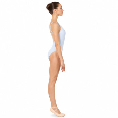 Light blue camisole ballet leotard side profile — view 11