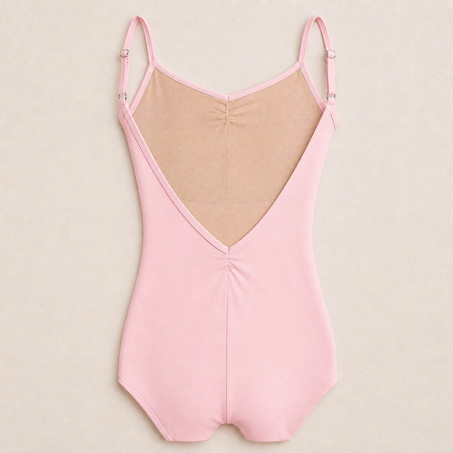 ballet leotard — Ballet pink mesh back construction detail — view 12