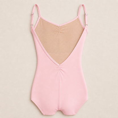 ballet leotard — Ballet pink mesh back construction detail — view 12