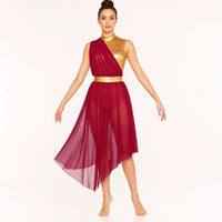 Burgundy Long Skirt