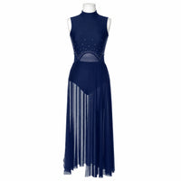 Navy Fringe Dress
