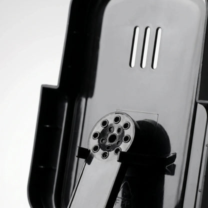 Of the coffee maker's intuitive control panel showcasing buttons for brew strength and temperature adjustments