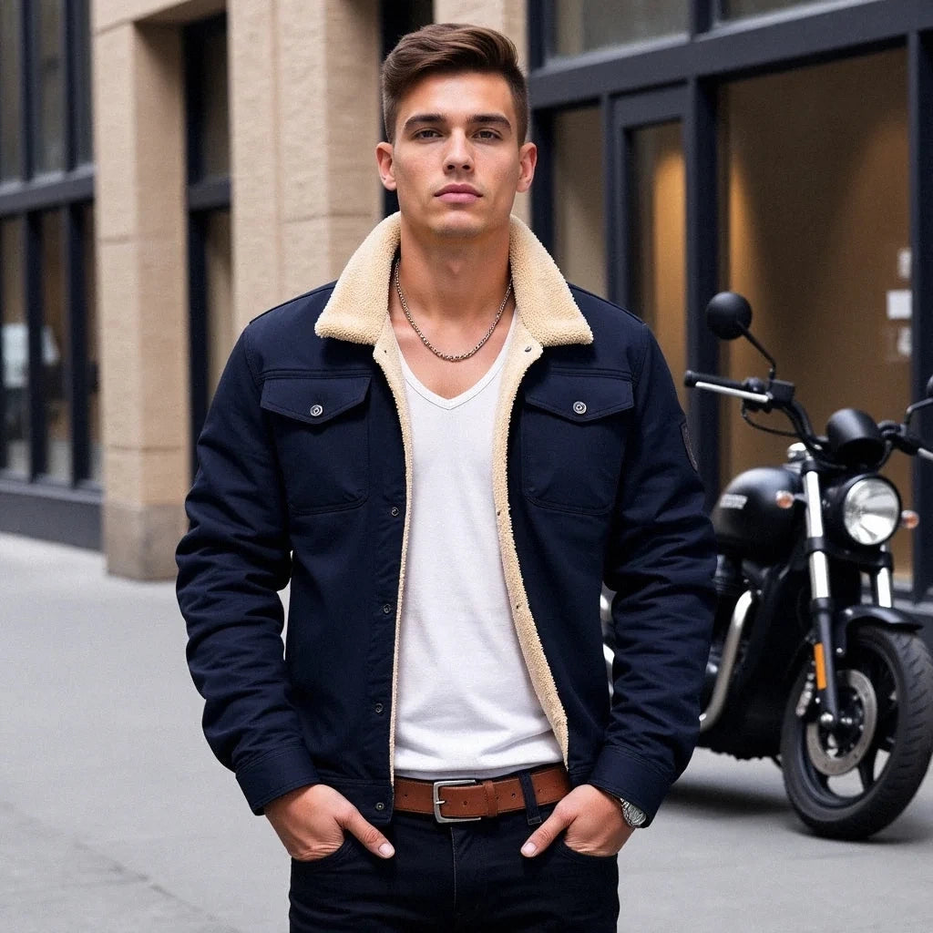 Deavon Timeless Bomber Jacket for Men Black S Nora Luxe — view 12 — — view 12