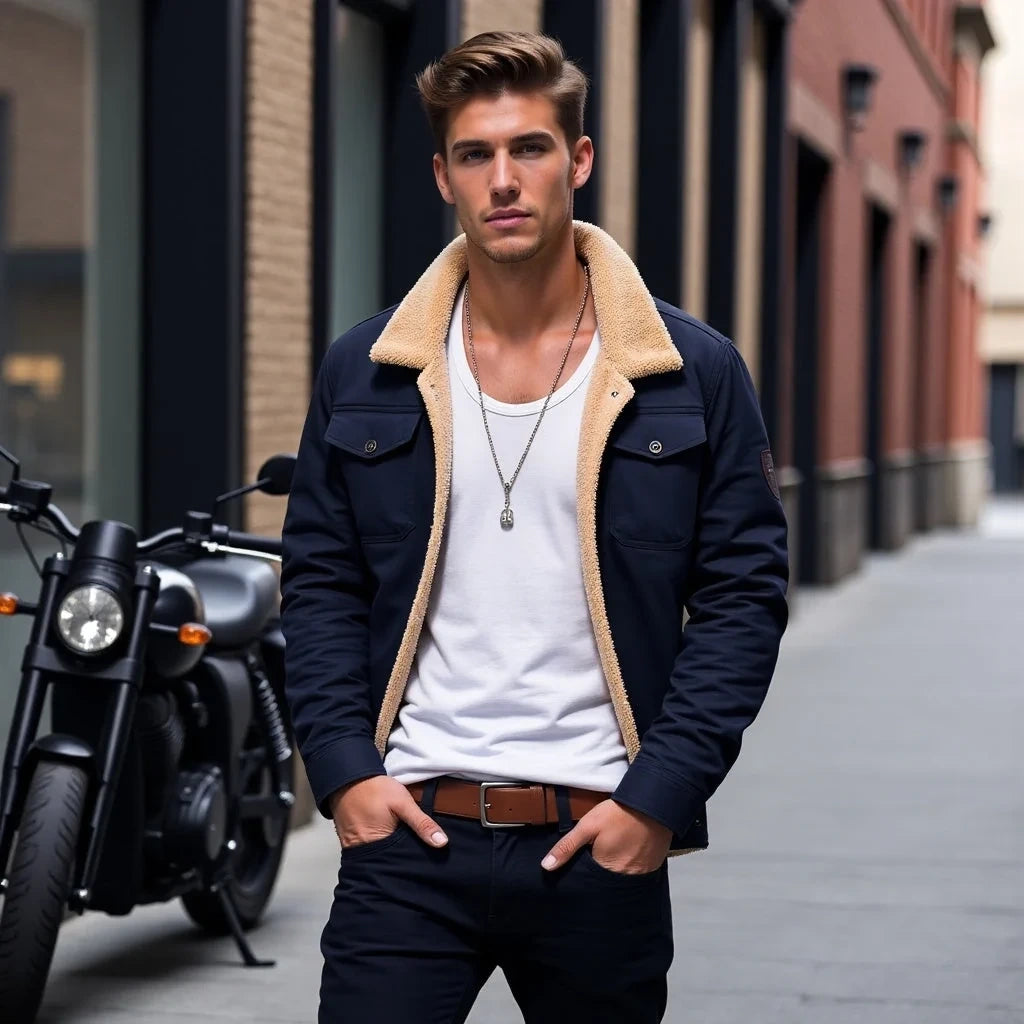 Deavon Timeless Bomber Jacket for Men Black S Nora Luxe — view 15 — — view 15