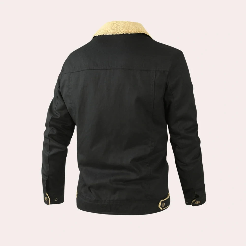 Deavon Timeless Bomber Jacket for Men Black S Nora Luxe — view 6 — — view 6
