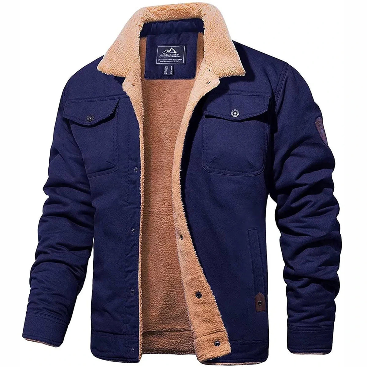Deavon Timeless Bomber Jacket for Men Marine S Nora Luxe — view 7 — — view 7