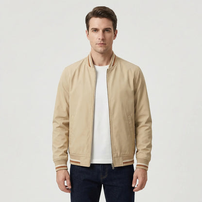 Ribbed Trim Men's Bomber Jacket Virgil — view 2 — — view 2