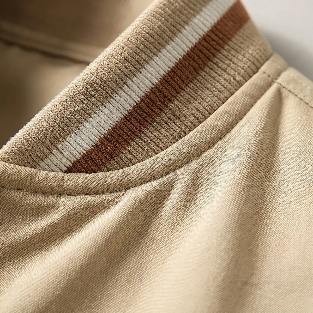 Ribbed Trim Men's Bomber Jacket Virgil — view 3 — — view 3
