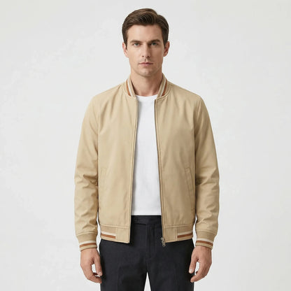 Ribbed Trim Men's Bomber Jacket Virgil — view 4 — — view 4