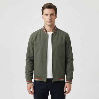 Ribbed Trim Men's Bomber Jacket Virgil — view 7 — — view 7