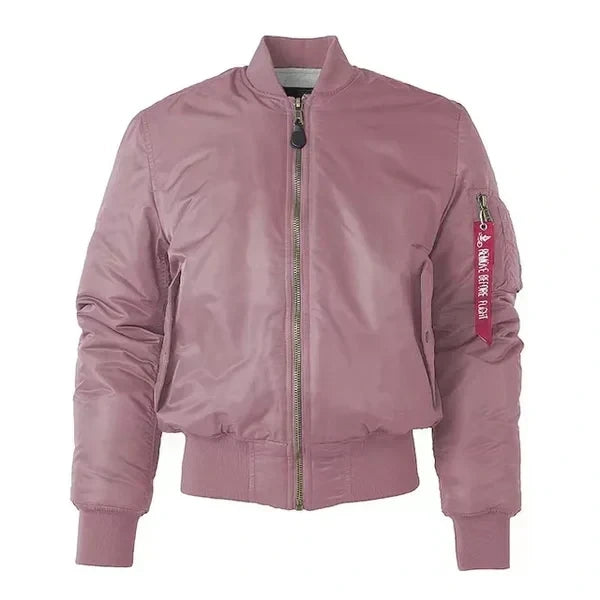 Windproof Ladies Bomber Jacket Nova Pink 2XS The Livary — view 5 — — view 5