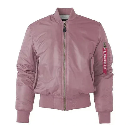 Windproof Ladies Bomber Jacket Nova Pink 2XS The Livary — view 5 — — view 5