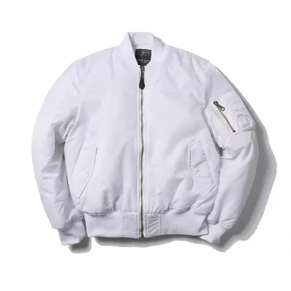 Windproof Ladies Bomber Jacket Nova White 2XS The Livary — view 7 — — view 7