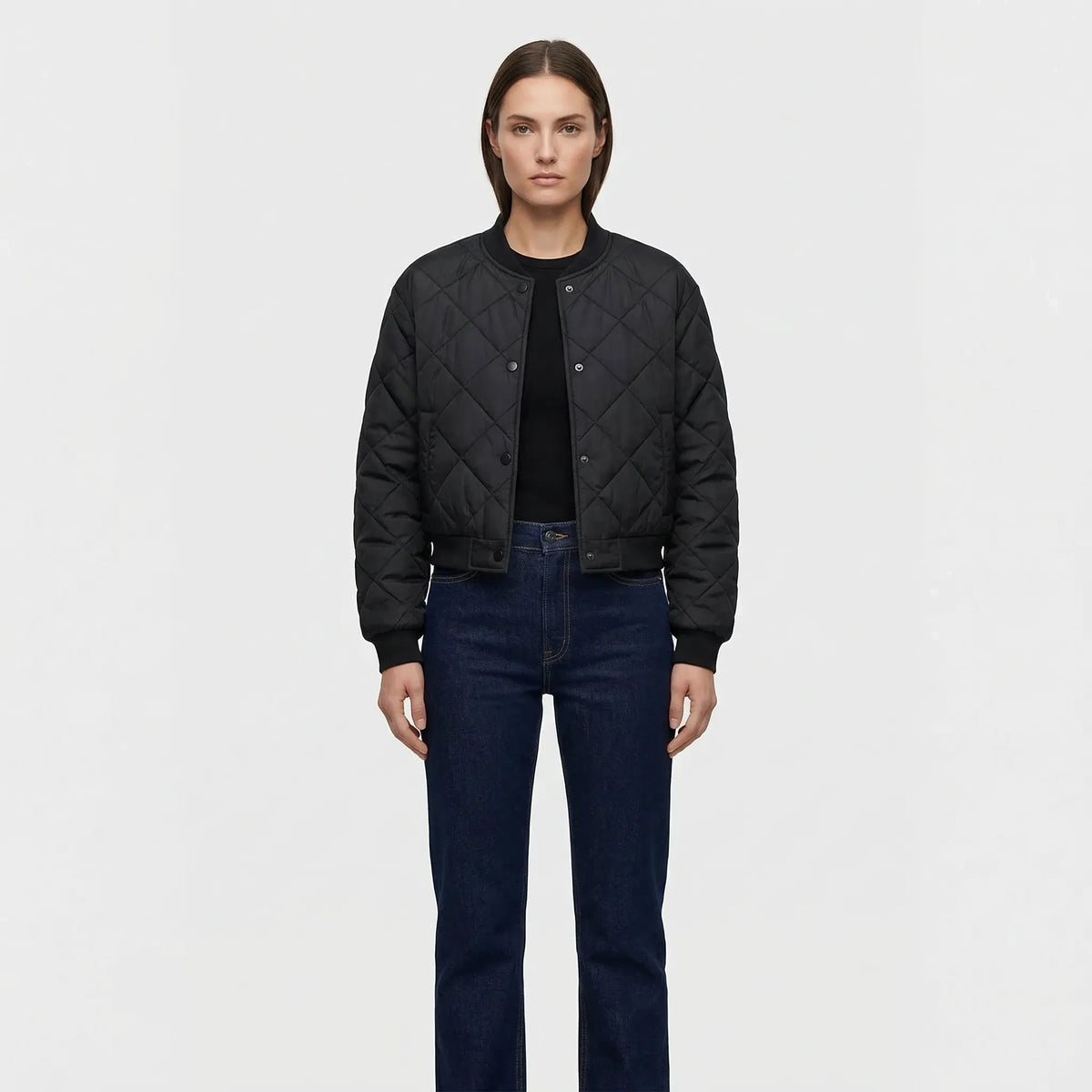 Quilted Cropped Bomber Jacket Marcella — view 2 — — view 2