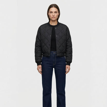 Quilted Cropped Bomber Jacket Marcella — view 2 — — view 2