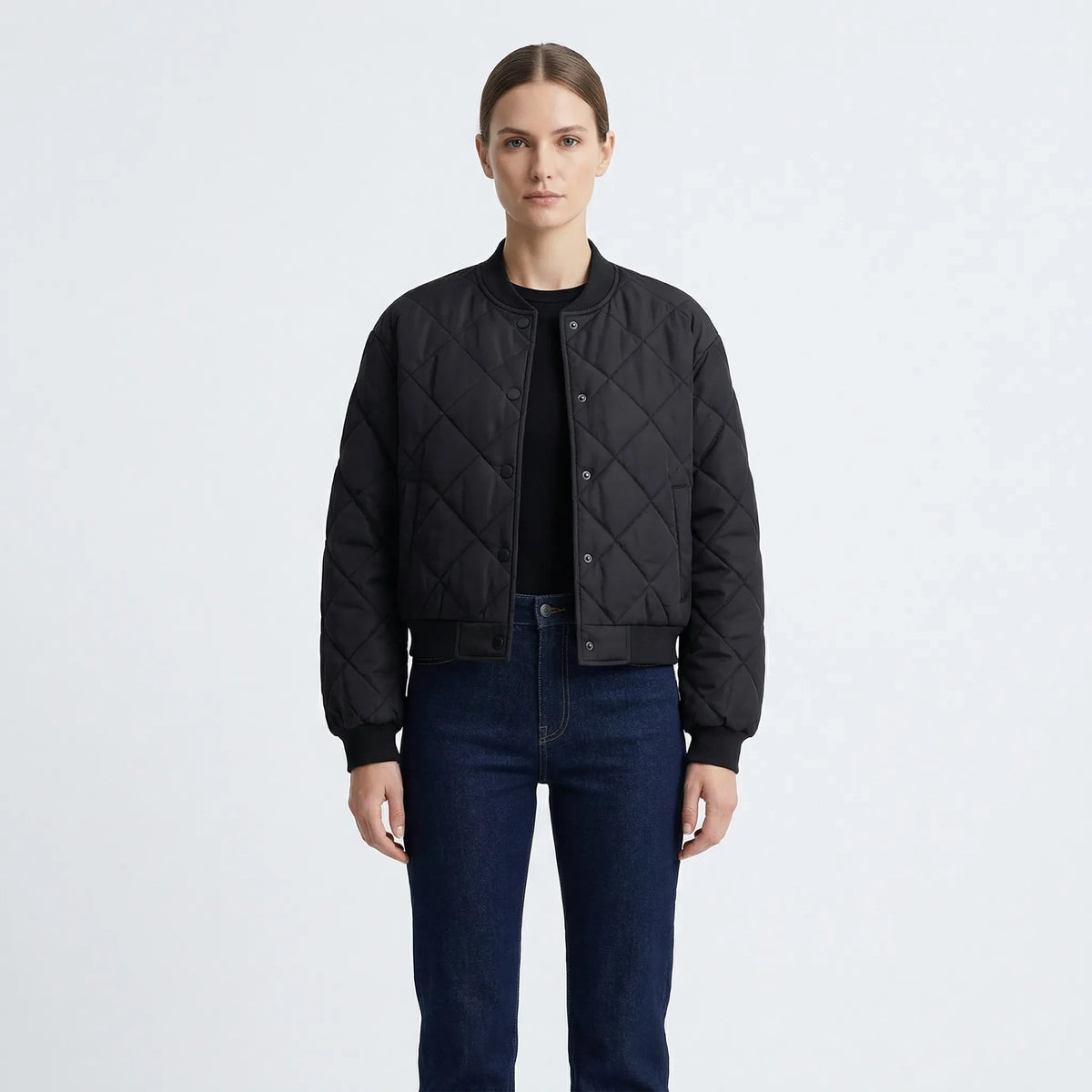 Quilted Cropped Bomber Jacket Marcella — view 4 — — view 4