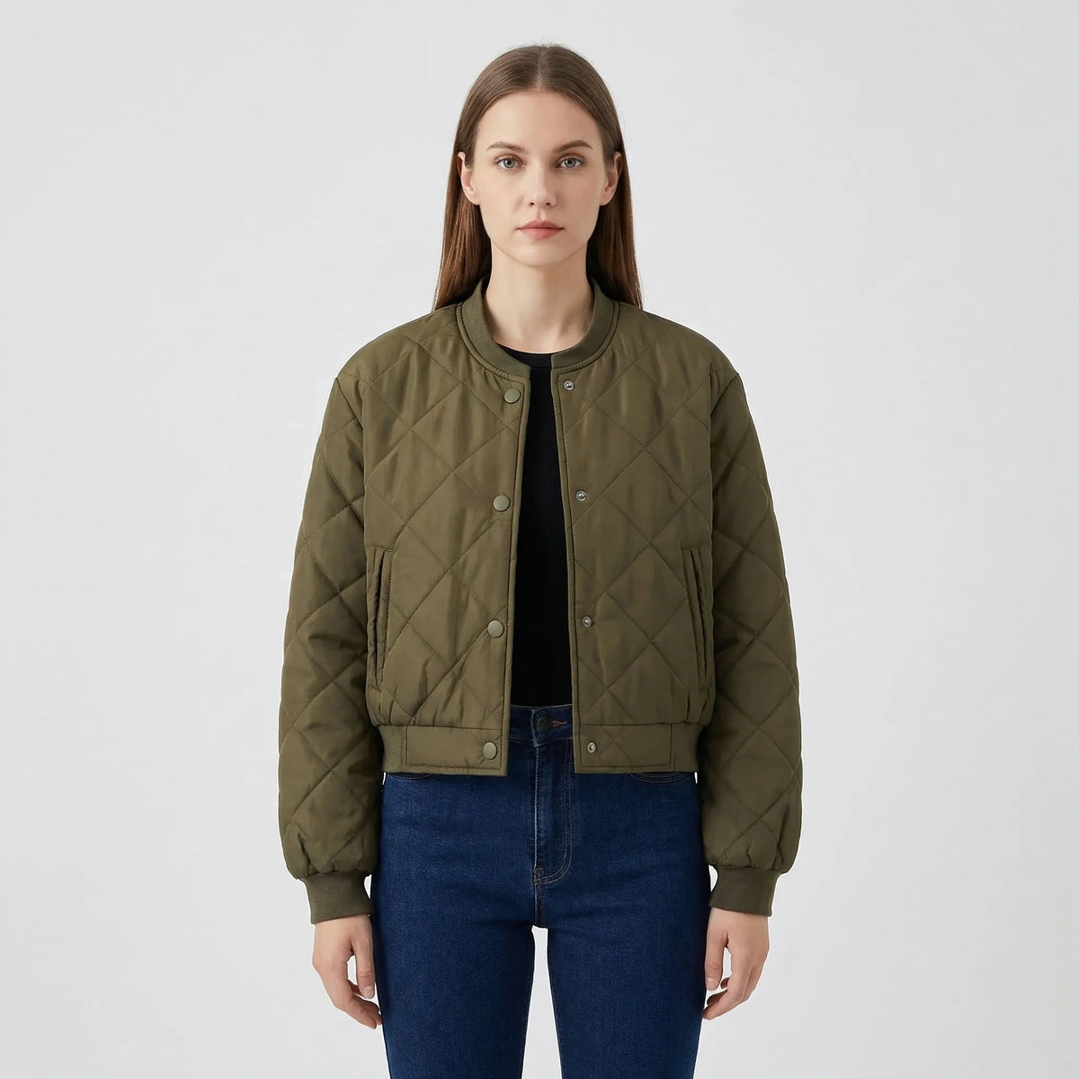 Quilted Cropped Bomber Jacket Marcella — view 5 — — view 5