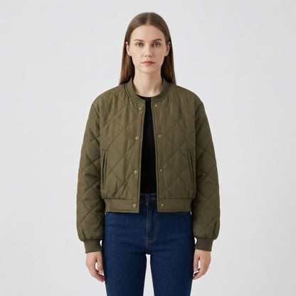 Quilted Cropped Bomber Jacket Marcella — view 5 — — view 5