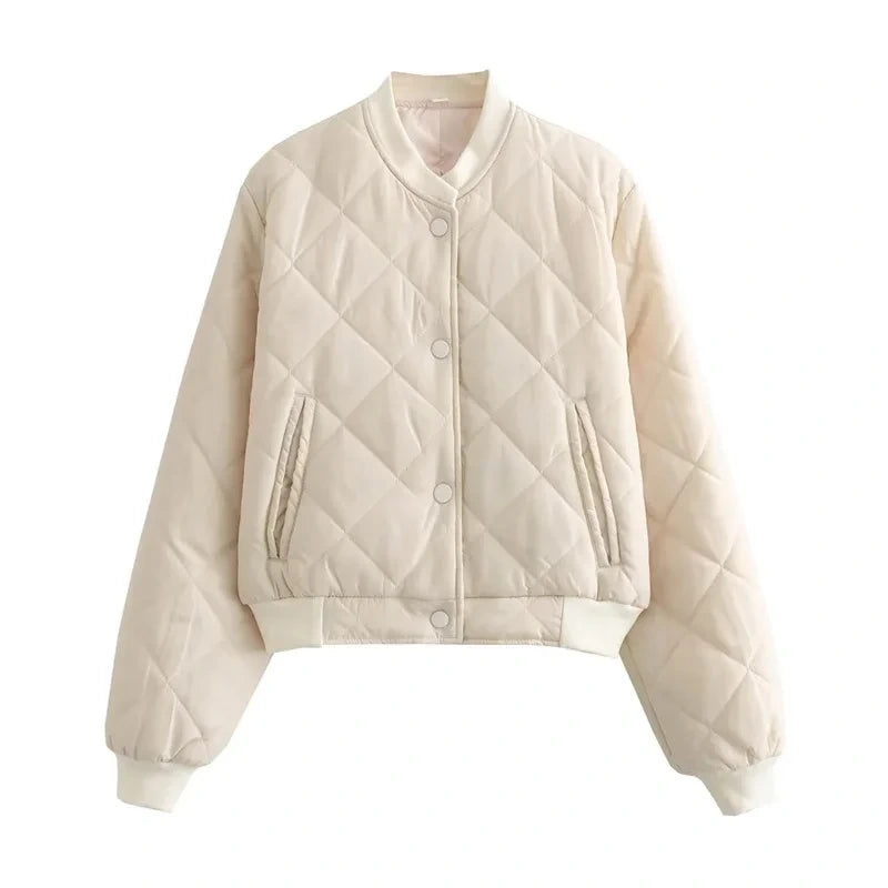 Quilted Cropped Bomber Jacket Marcella — view 6 — — view 6