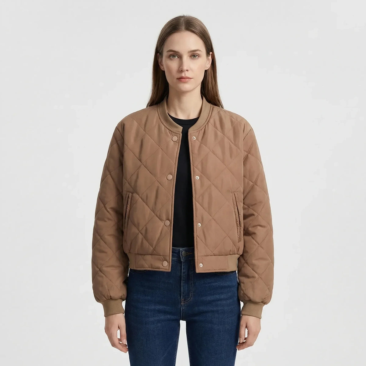 Quilted Cropped Bomber Jacket Marcella — view 7 — — view 7
