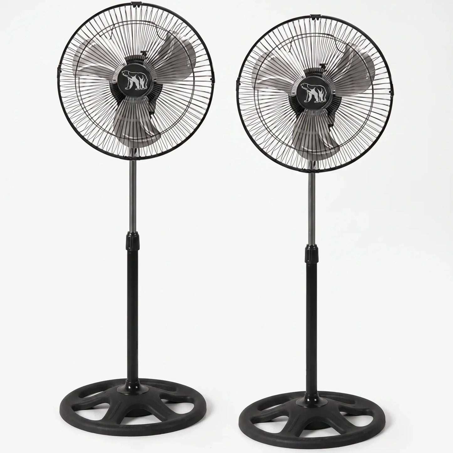 Of the fan's control panel displaying three speed settings and an easy to use oscillation switch
