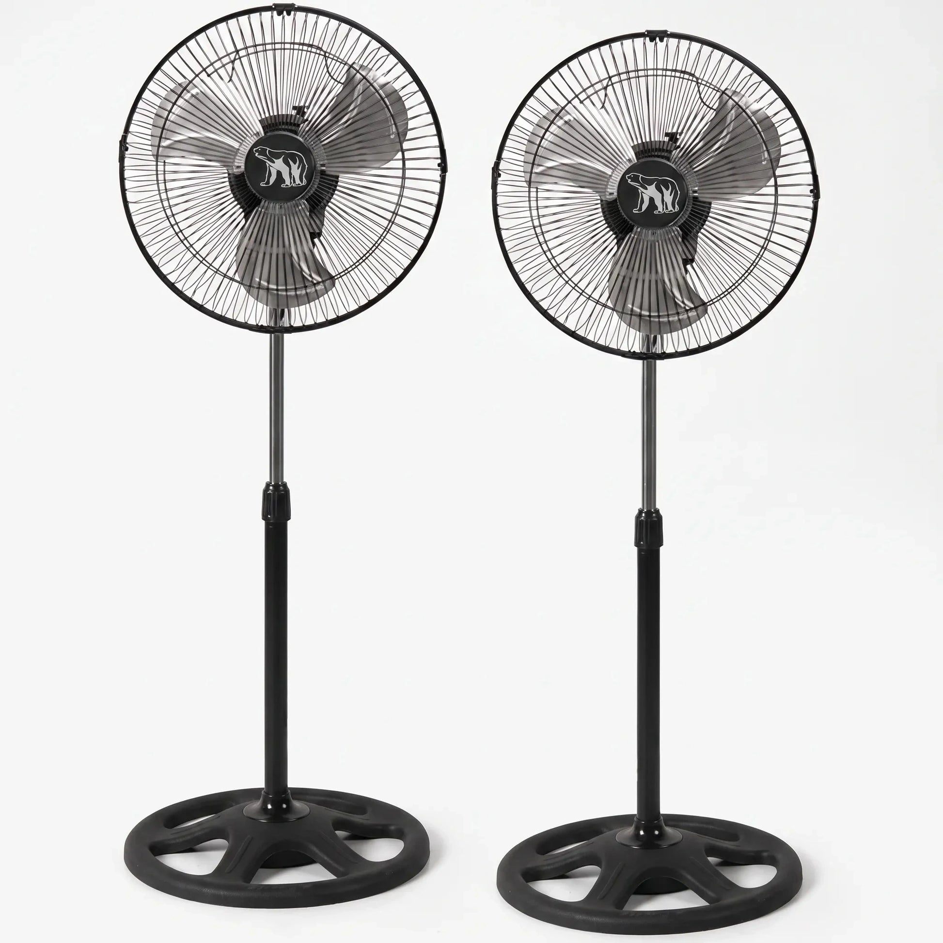 Of the fan's control panel displaying three speed settings and an easy to use oscillation switch