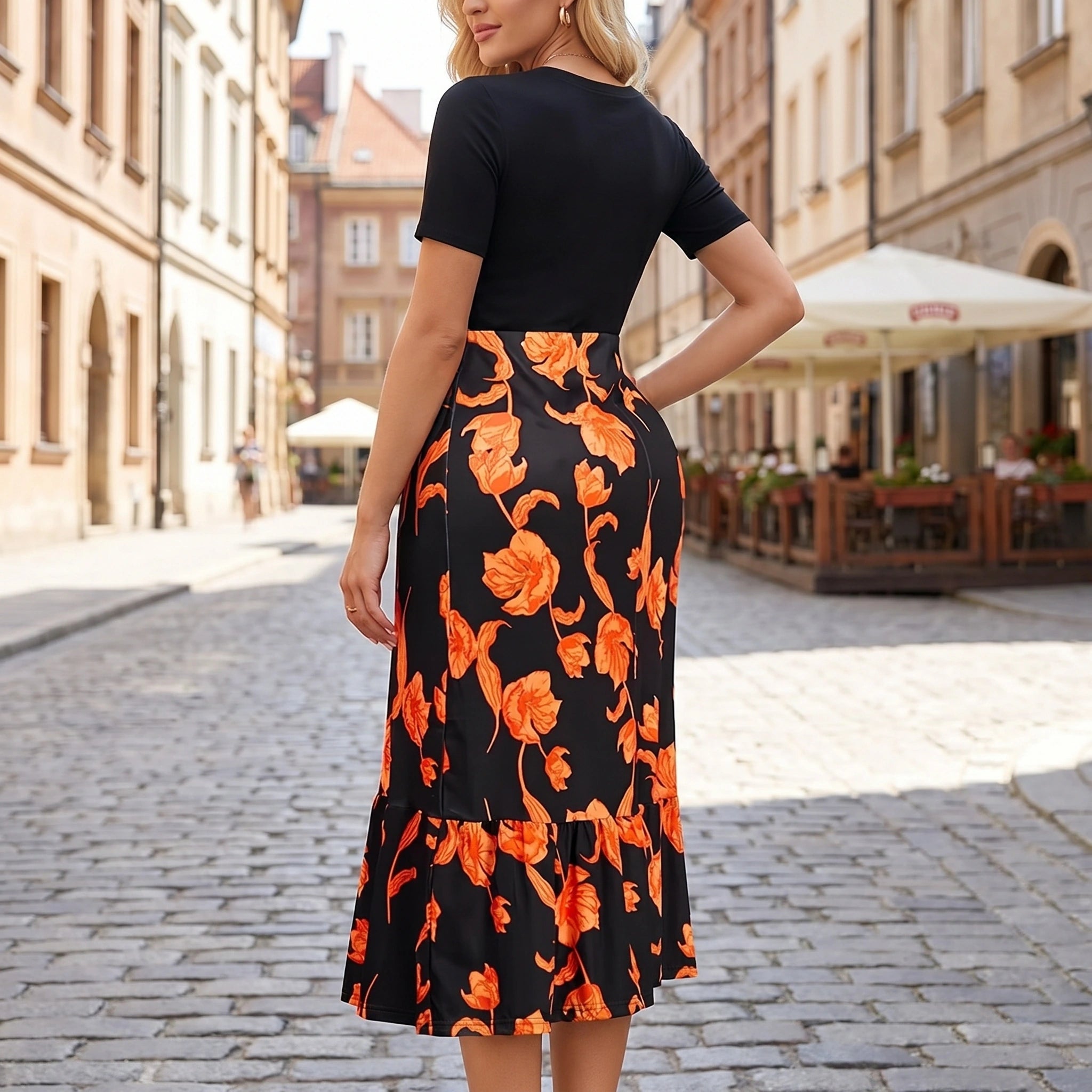 Abigail Womens Elegant Flowy Summer Dress