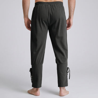 Liam Mens Vintage Breathable Relaxed Summer Linen Pants