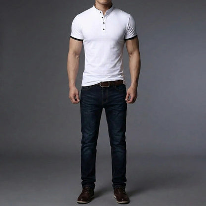 Liam Mens Casual Breathable Summer Polo