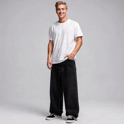 Liam Relaxed Wide Leg Denim Pants
