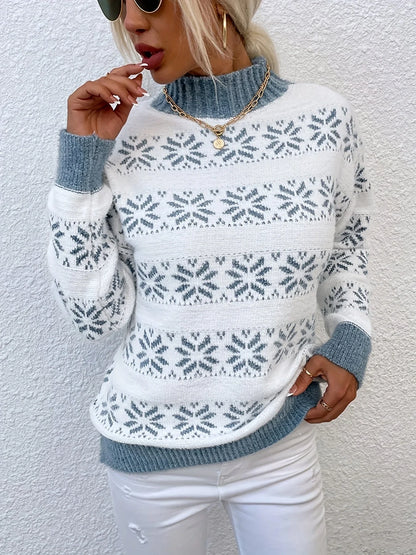 Christmas sweater — Pattern Holly Pink S Nora Luxe — view 5 — — view 5
