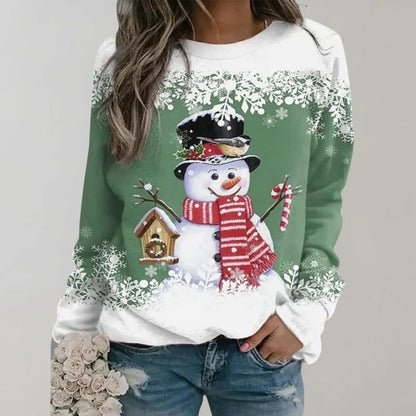 Christmas sweater — Eve Warm Jumper for Women Green M Nora Luxe
