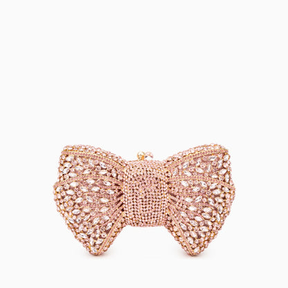 Elegant clutch bag in a soft, textured material featuring fold over flap and gold tone clasp, top view — 19 — view 19